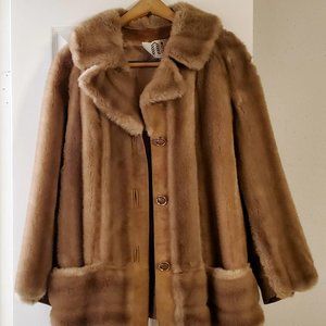 Lady's Suede and Fake Fur Jacket